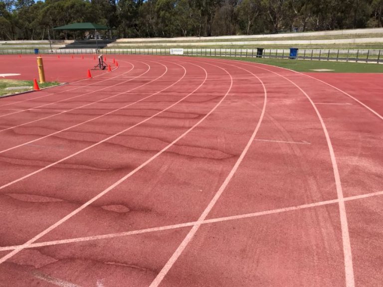 Before upgrade Athletics track